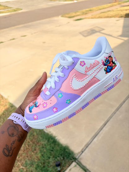 Custom Kids Air Force One Sneakers, Personalized Kids Shoes, Custom Nike Shoes