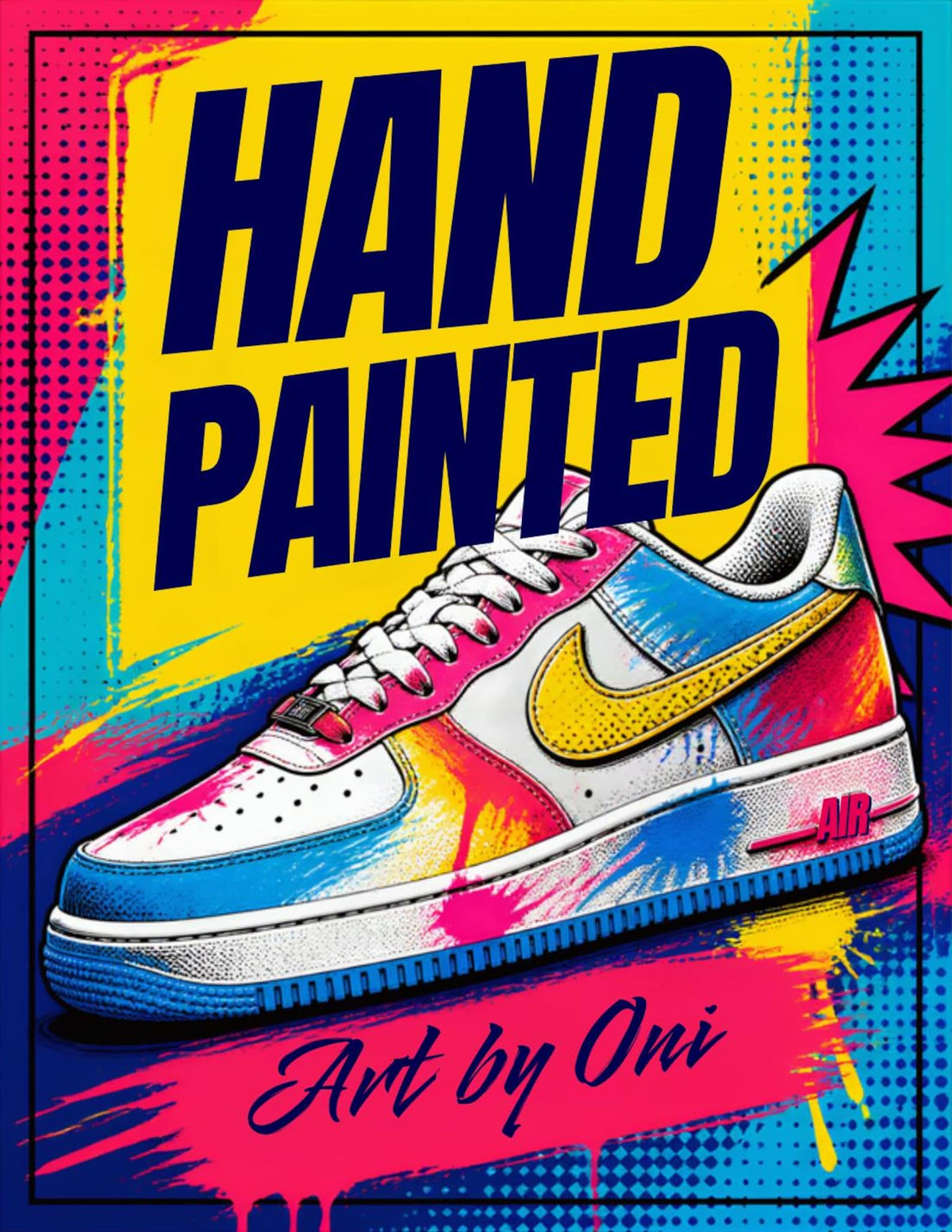 Custom Hand Painted Air Force 1 Sneakers M+W Sizes Multiple Styles
