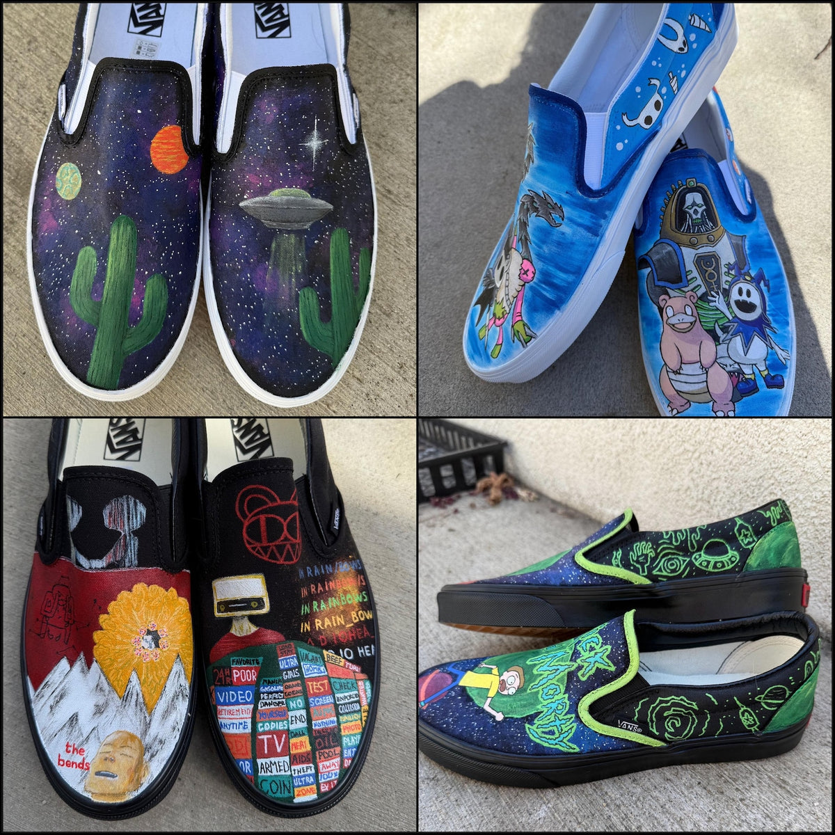 Custom Painted Vans // Completely Customizable Handpainted Shoes / Slip-Ons / Sneakers / Christmas gift for him her *READ DESCRIPTION*