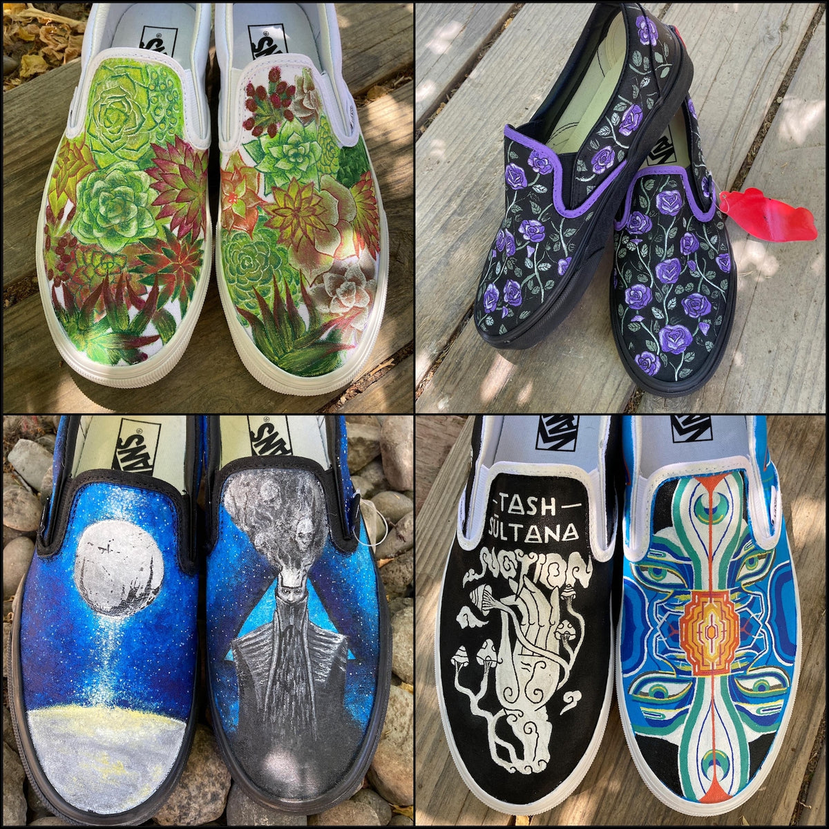Custom Painted Vans // Completely Customizable Handpainted Shoes / Slip-Ons / Sneakers / Christmas gift for him her *READ DESCRIPTION*