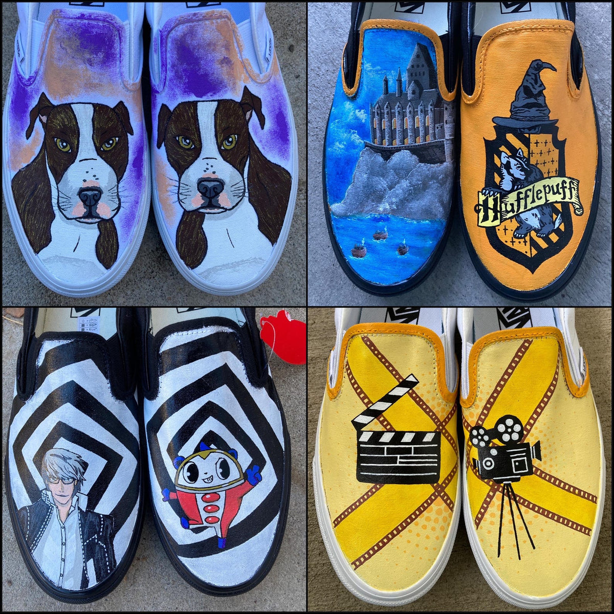 Custom Painted Vans // Completely Customizable Handpainted Shoes / Slip-Ons / Sneakers / Christmas gift for him her *READ DESCRIPTION*