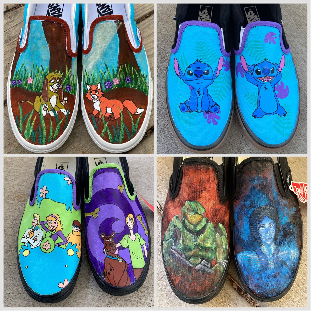 Custom Painted Vans // Completely Customizable Handpainted Shoes / Slip-Ons / Sneakers / Christmas gift for him her *READ DESCRIPTION*