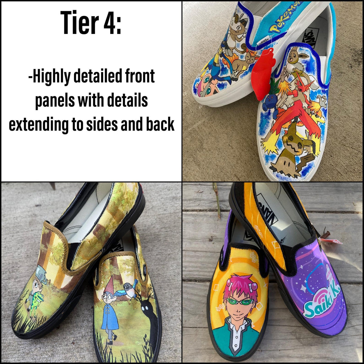 Custom Painted Vans // Completely Customizable Handpainted Shoes / Slip-Ons / Sneakers / Christmas gift for him her *READ DESCRIPTION*