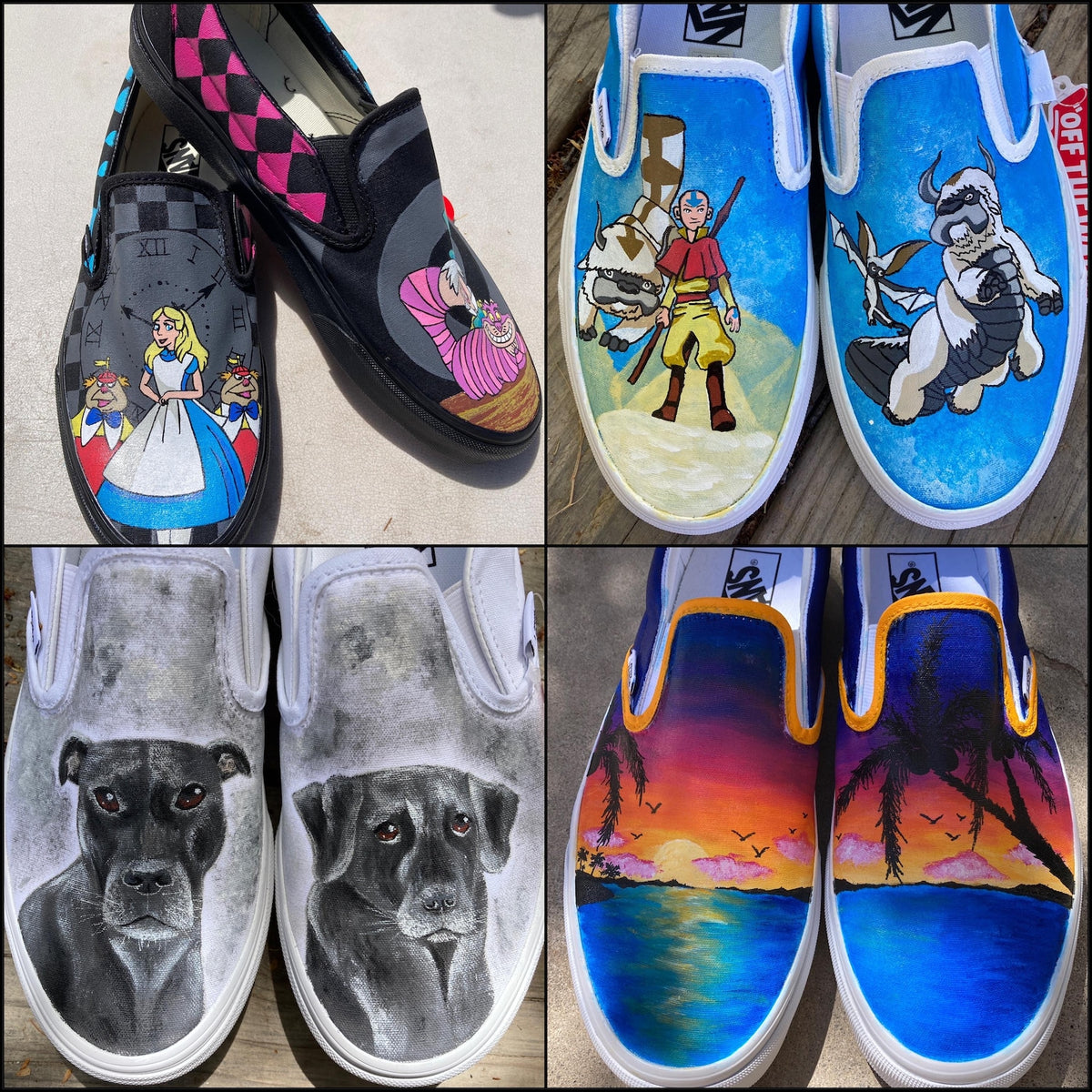 Custom Painted Vans // Completely Customizable Handpainted Shoes / Slip-Ons / Sneakers / Christmas gift for him her *READ DESCRIPTION*