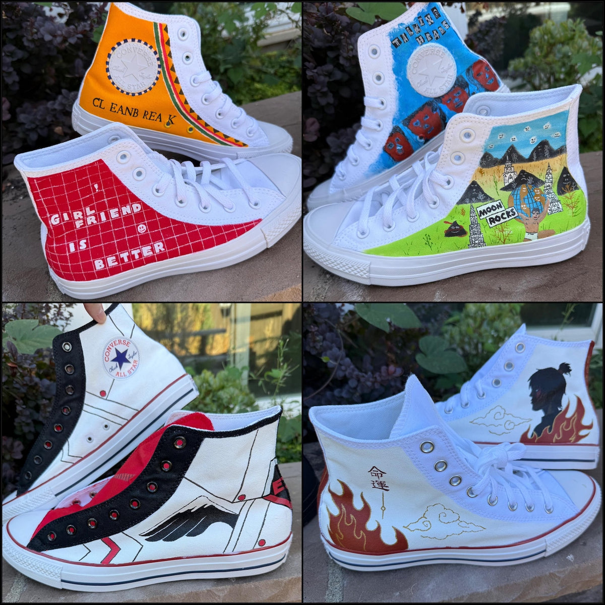 Custom Painted Converse // Completely Customizable Handpainted Shoes / Hi-tops / birthday Christmas gift for him her *READ DESCRIPTION*
