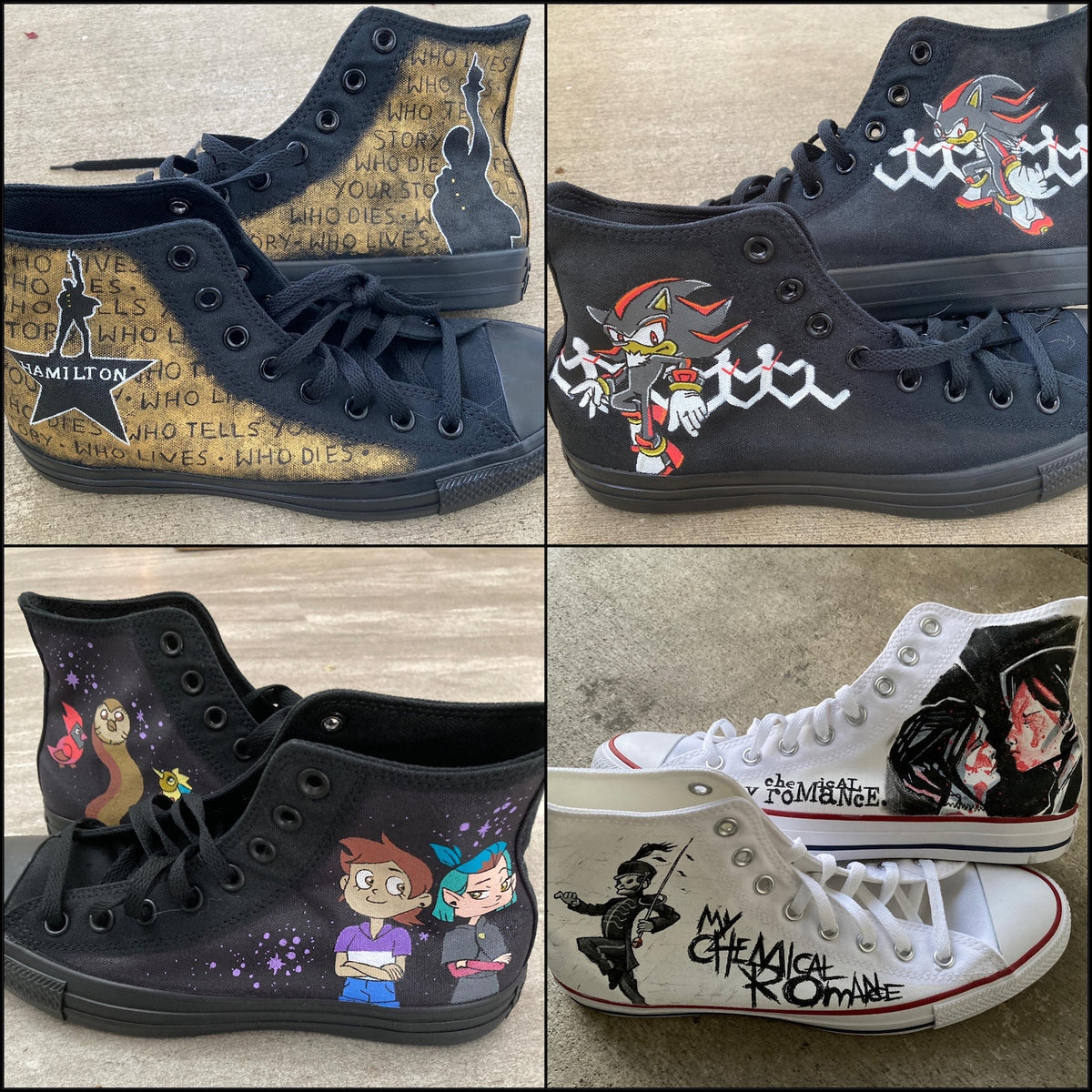Custom Painted Converse // Completely Customizable Handpainted Shoes / Hi-tops / birthday Christmas gift for him her *READ DESCRIPTION*