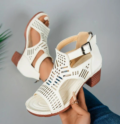 Women's Cove Buckle Peep-Toe Heels